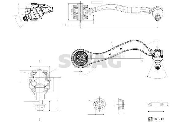 Salıncak Ön Üst Sağ BMW 3 Serisi Touring (G21N)(07.2022->)  SWAG 33 10 9965