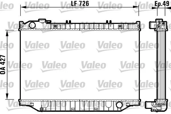 Su Radyatörü  Toyota Land Cruiser Station (J8)(1990->)  VALEO 732415