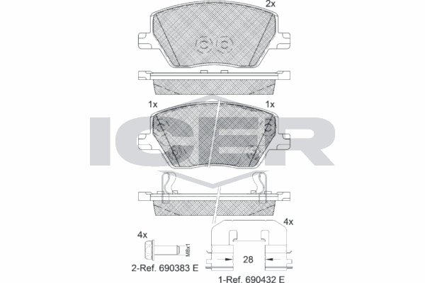 Fren Disk Balata Ön Fiat Egea (357) S.Wagon (2016->)  FIAT ORJINAL 77368368