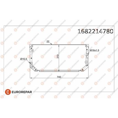 Klima Radyatörü  Toyota Corolla (E11)(1997->)  EUROREPAR 1682214780