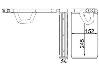 Kalorifer Radyatörü  MAHLE AH 232 000S  27140CA000 27140EB01A