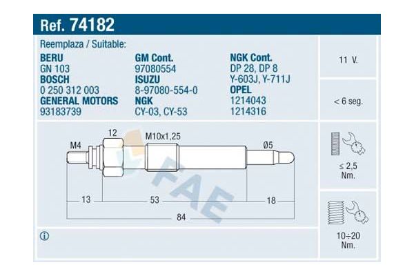 Isıtma Bujisi  SVAC SV082