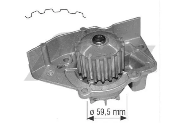 Devirdaim Su Pompası  Peugeot 306 Cabriolet (S2)(04.1997->)  AYBAY 0204
