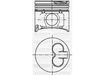 Piston (93.00MM-0.50)  KING PISTON 18-2581983  87-72430 050 XM34 6108 EB