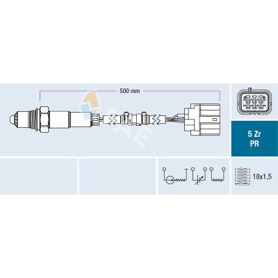 Oksijen (Lambda) Sensörü  Honda Civic HB (MA/MB)(01.1995->)  FAE 75049