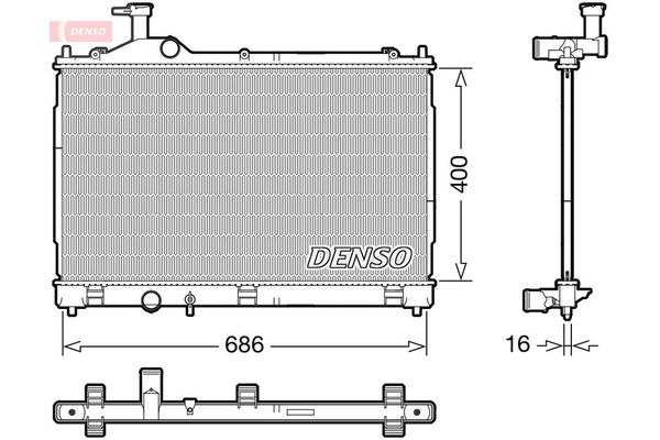 Su Radyatörü  DENSO DRM45056