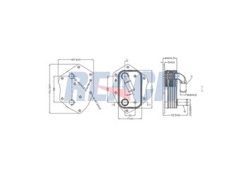 Motor Yağ Soğutucu  MGA 63318  LR006653 1103P4 1103P5 1451593 1492022 6G9Q6L625AB 6G9Q6L625AC 9682632980 C2Z15952 LR004287 1427904