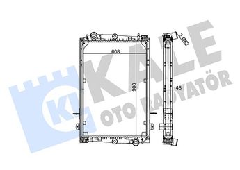 Su Radyatörü  KALE 350210  1330F9 1330.F9 133312 1333.12 1241583 1265520 1265522 1265523 1324257 1341957 1348001 1628620 1628620R 1628621 1628622 1831444