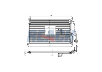 Klima Radyatörü  MGA 82614  1850070 1850025 1850036 90461341 90508122 9201474