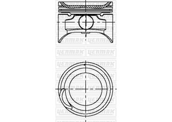 Piston (66.00MM-0.50)  YENMAK 31-04415-050  