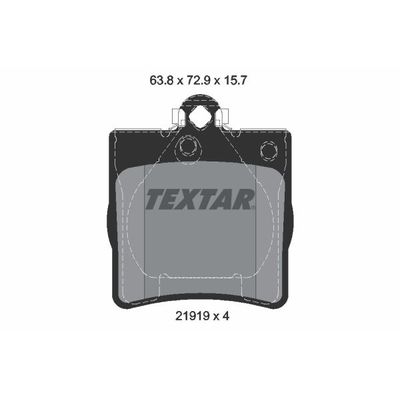 Fren Disk Balata Arka Chrysler Crossfire (2003->)  TEXTAR 2191903