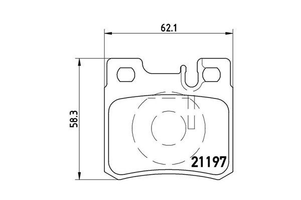 Fren Disk Balata Arka Mercedes 124 Sedan (BM 124)(11.1984->)  MAGNETI MARELLI 363700450009