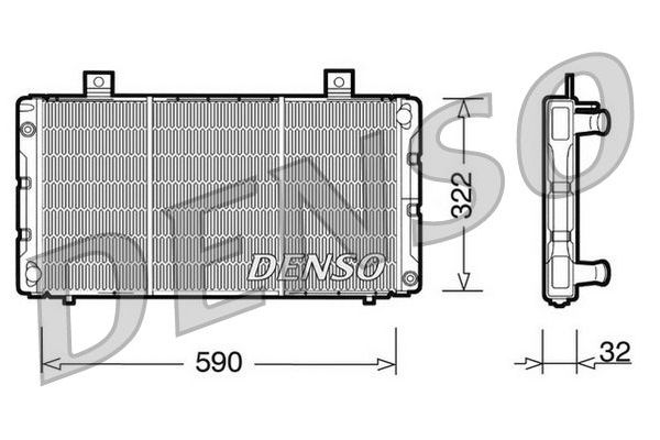 Su Radyatörü  DENSO DRM25003