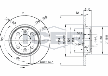 Fren Disk Ayna Ön Sağ ve Sol WALBURG WBD1217  6001547684 2677509716 6001549211 7700704705 7701204282 7701204282SK 8671000083 6001547683 60 01 547 683 60 01 547 684 60 01 549 211 7701208252 77 01 208 252 8200123117 82 00 123 117
