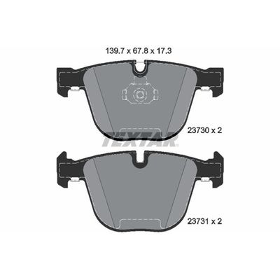 Fren Disk Balata Arka BMW 1 M Serisi Coupe (E82)(2011->)  TEXTAR 2373001