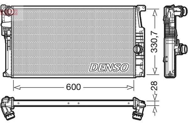 Su Radyatörü  BMW 3 Serisi Touring (F31)(2012->)  DENSO DRM05015