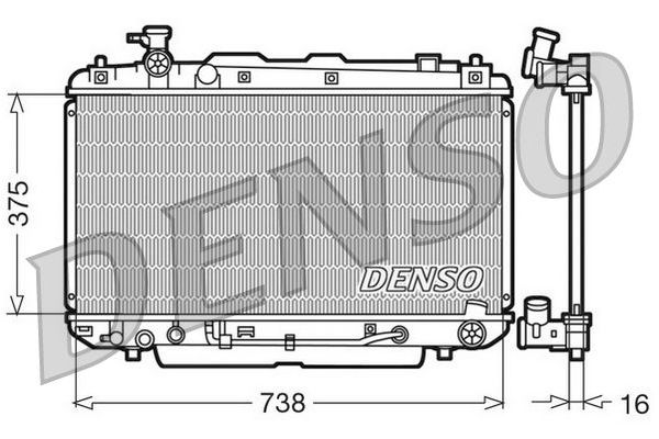 Su Radyatörü  DENSO DRM50022