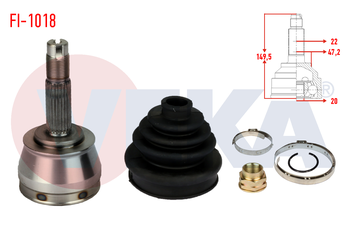 Aks Kafası Ön Dış Sağ veya Sol VEKA FI-1018  46307516