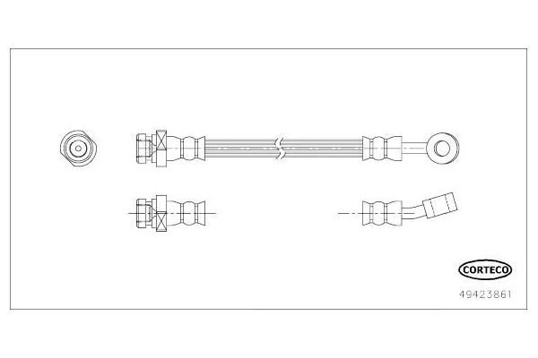 Fren Hortumu Arka Sağ veya Sol OSSCA 00788