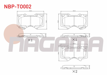 Fren Disk Balata Ön NAGAMA NBP-TO002  