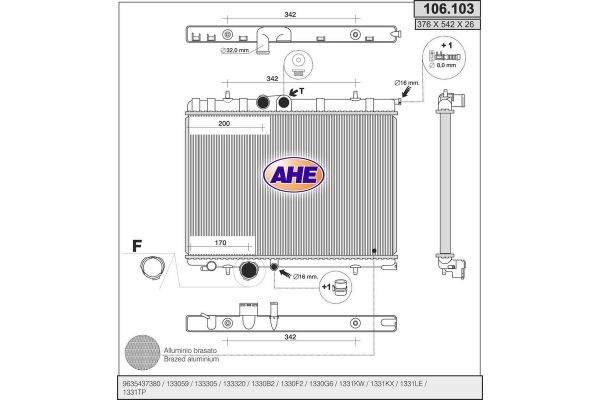 Su Radyatörü  AXAM 03-08-05-4008