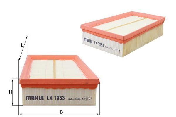 Hava Filtresi  Nissan X-Trail (T31)(03.2007->)  MAHLE LX 1983