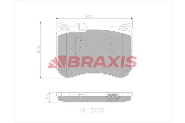 Fren Disk Balata Ön Mercedes E -Serisi S.Wagon (BM 213)(06.2016->)  BRAXIS AA0765