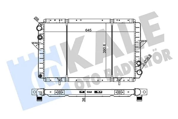 Su Radyatörü  KALE 0539392PA