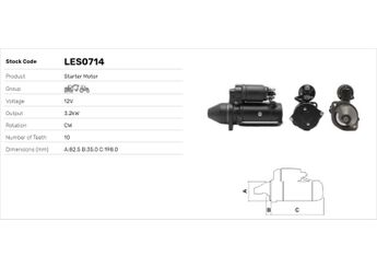 Marş Dinamosu  LUCAS ELEKTRIK LES0714  RE501347 RE501680 SE501865 RE501689 RE501693 RE501713 RE502156 RE502196 RE508736 RE516455 RE519568 RE540927 RE551444 RE60641 RE62916 RE63010 SE501869