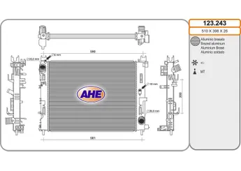 Su Radyatörü  RADISEN RR 606845  214104225R 214107600R
