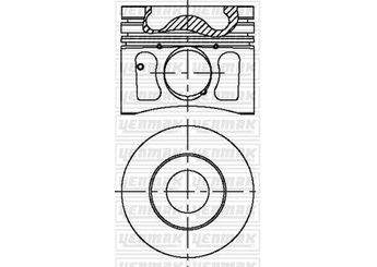 Piston (86.01MM-0.50)  KING PISTON 18-2582363  87-72705 050
