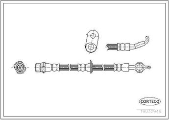 Fren Hortumu Ön Sağ veya Sol FROW 551.1112.002  9008094068 9094702659