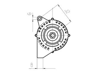 Alternatör  HC-CARGO F 032 115 606  1541451 2099471 6M5J10300SA 6M5T10300SA AM5T10300SA 30773111 31288879 36000207 36001497 360014970