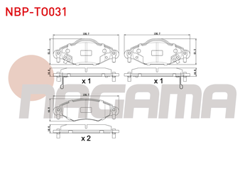 Fren Disk Balata Ön NAGAMA NBP-TO031  