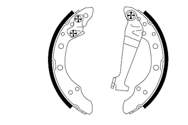 Fren Pabuçlu Balata Arka Volkswagen Santana (327)(08.1981->1984)  TEXTAR 91018300