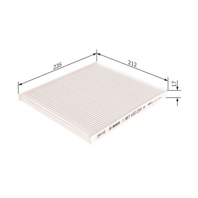 Polen Filtresi  Kia Sorento (XM)(2009->)  BOSCH 1 987 432 254