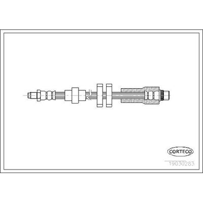 Fren Hortumu Ön Sağ veya Sol Peugeot 607 (S1)(11.1999->12.2004)  WALBURG WBH0677