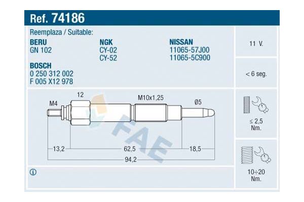 Isıtma Bujisi  KRAFTVOLL 05030116