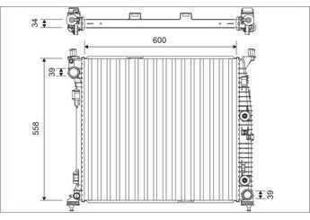 Su Radyatörü  VALEO 701167  6765000003 6765000103 6765000403 A0995001303 A0995004603 995001303 0995001303 995004603 0995004603