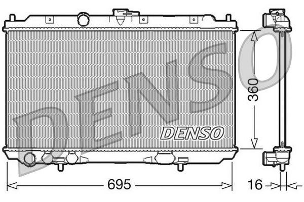 Su Radyatörü  DENSO DRM46027