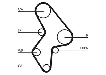 Triger Kayış Seti  CONTINENTAL CT1061WP3  1611897780