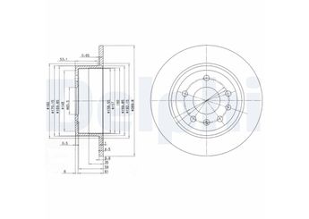 Fren Disk Ayna Arka Sağ ve Sol DELPHI BG2381  569205 90272328 569101 90222362