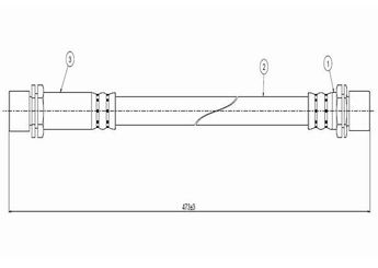 Fren Hortumu Ön Sağ veya Sol CAVO C800 802A  9094702383