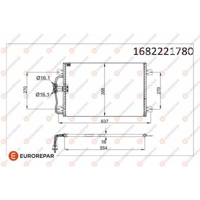 Klima Radyatörü  Renault Megane I Cabriolet (EA0)(08.1995->)  EUROREPAR 1682221780