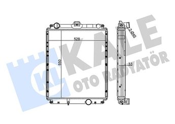 Su Radyatörü  KALE 122200  2146097B00 MC127008 ME292313