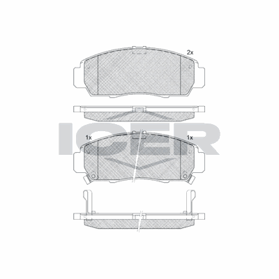 Fren Disk Balata Ön Honda Civic HB (EU)(01.2001->)  OTOZONE FDO9115-R