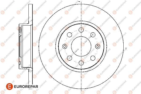 Fren Disk Ayna Ön Sağ ve Sol Fiat Grande Punto (199)(2005->)  EUROREPAR 1676009780
