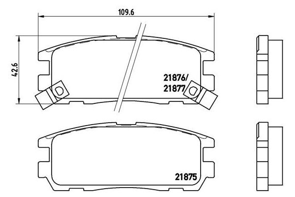 Fren Disk Balata Arka Opel Frontera B (1998->)  BREMBO P 59 021