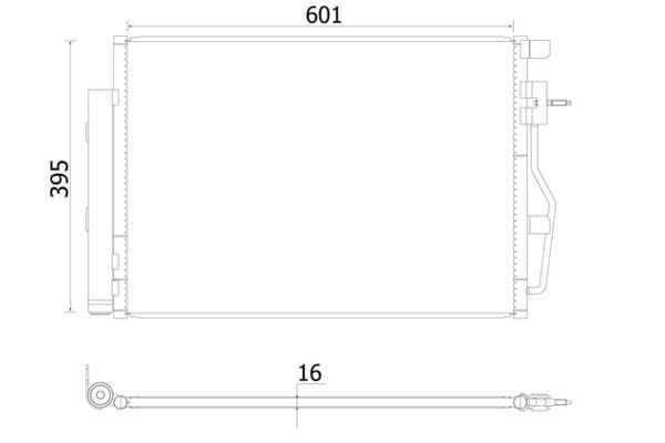 Klima Radyatörü  Chevrolet Aveo HB (2011->)  MAHLE AC 958 000S