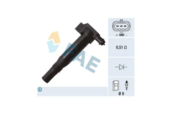 Ateşleme Bobini  Peugeot 301 (11.2012->)  ZEGEN ZIC1083